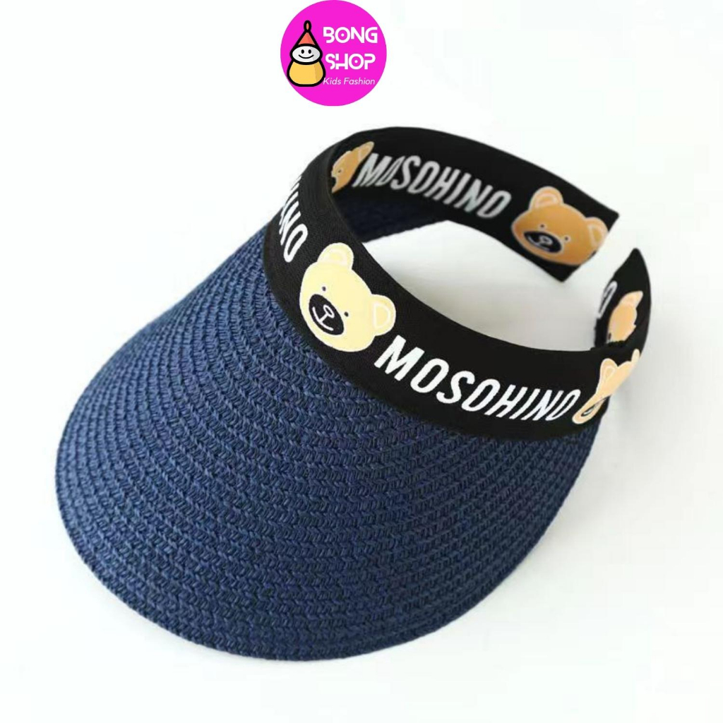 Mũ Cói Chống Tia Uv Hình Gấu Hoạt Hình Dễ Thương Phong Cách Hàn Quốc Cho Bé