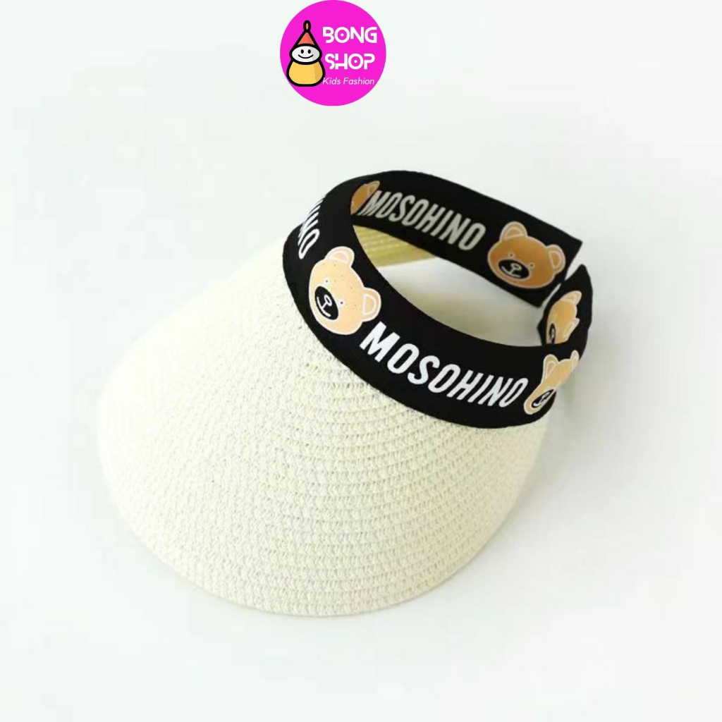 Mũ Cói Chống Tia Uv Hình Gấu Hoạt Hình Dễ Thương Phong Cách Hàn Quốc Cho Bé