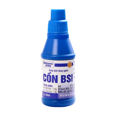 Cồn BSI & Cồn ASA - hắc lào, lang ben, nấm da, chai 20ml
