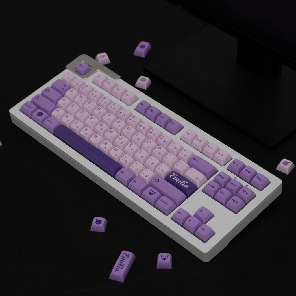 Bộ nút bàn phím cơ | Keycap XDA PBT Dyesub Purple witch