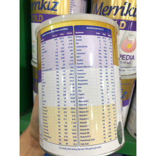Sữa bột Merrikiz Pedia gold-900gr