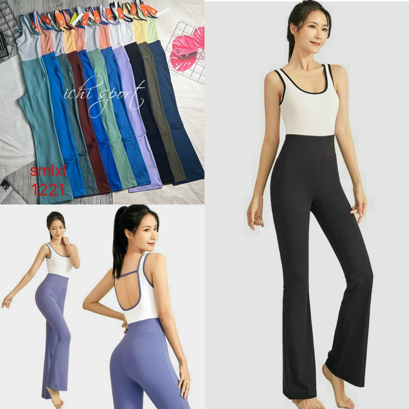 Đồ tập gym yoga aerobic thể thao nữ, bộ jumsuit liền thân đan dây chéo lưng kèm mút thun poly co dãn