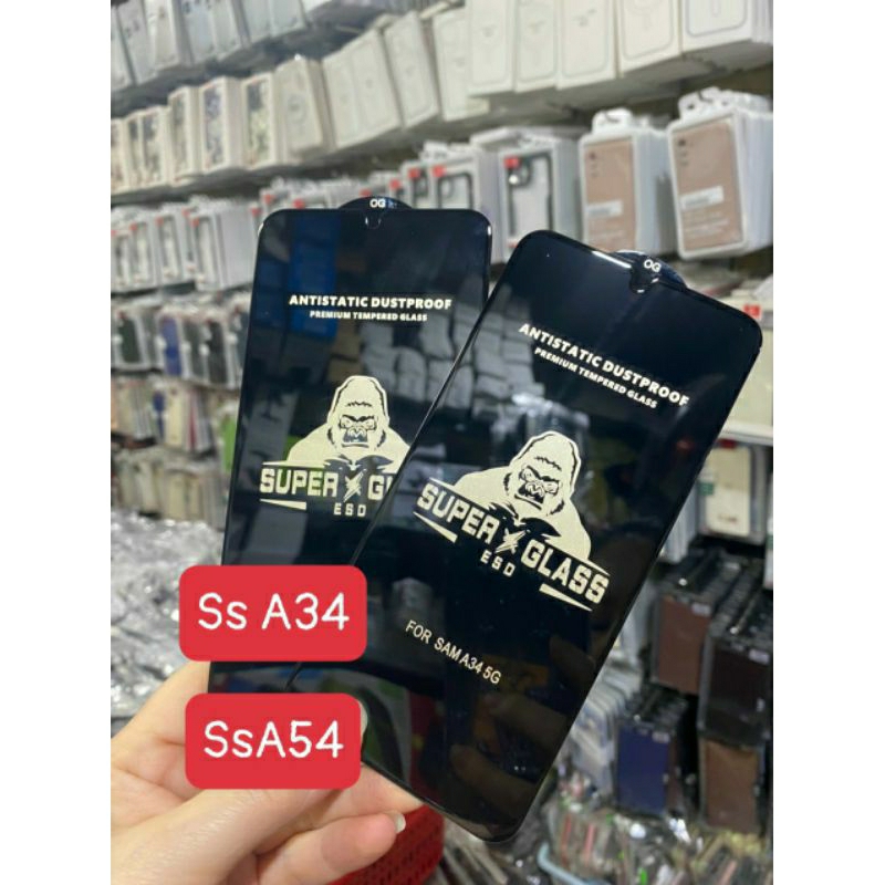 Kính cường lực Full màn KingKong cho samsung A34 5G / A54 5G siêu bảo vệ