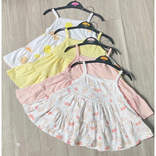 Com bo 2 set váy chất cotton cho bé gái
