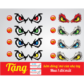 Tem xe tải - Đôi mắt dán xe tải các loại mẫu đẹp- Tặng kèm nhẹ tay