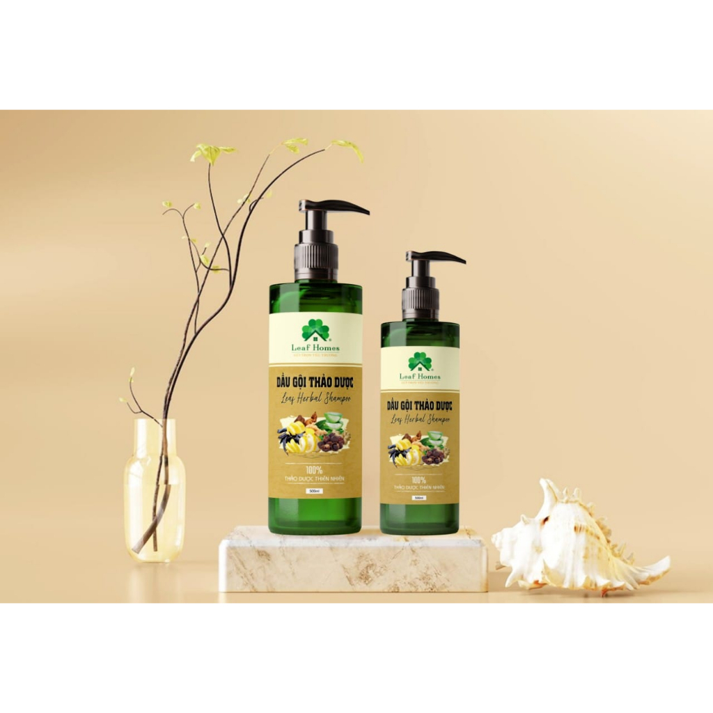 Dầu gội thảo dược 100% từ thiên nhiên kích thích mọc tóc phục hồi tóc hư tổn hỗ trợ trị gàu giảm nấm ngứa