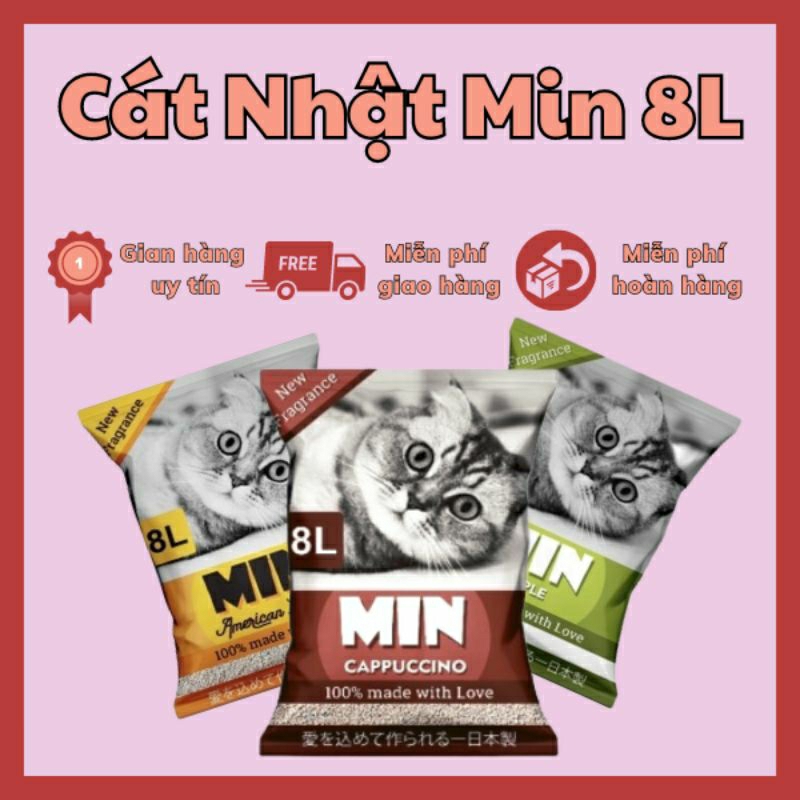 Cát vệ sinh cho mèo Min bao 8L ~3.5kg | Bán Mắc Pet Shop