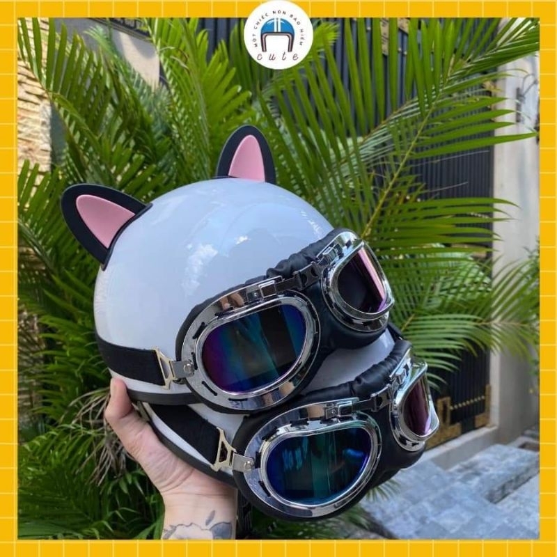 Kính phi công 7 màu gắn nón bảo hiểm