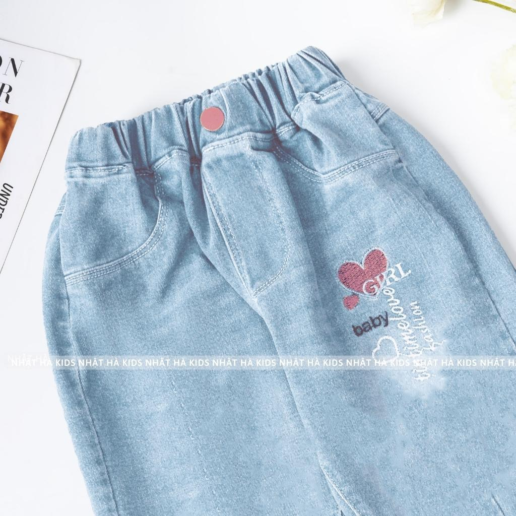 Combo quần bò cho bé gái NHẬT HÀ size đại 14-45kg