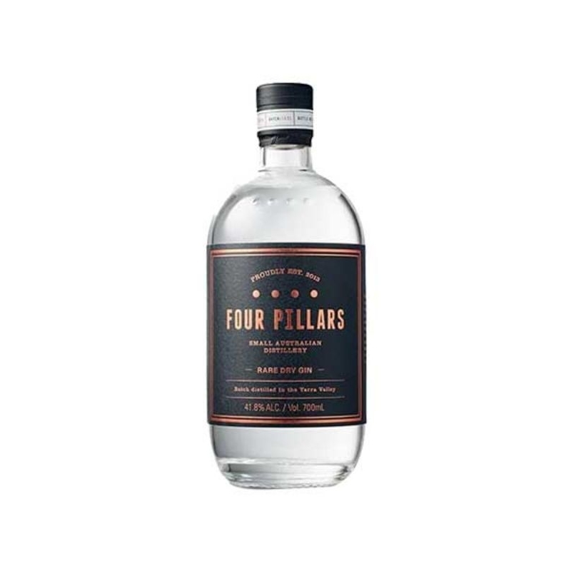 Vỏ chai Four Pillars Rare Dry Gin đẹp xuất sắc xuất sứ Úc