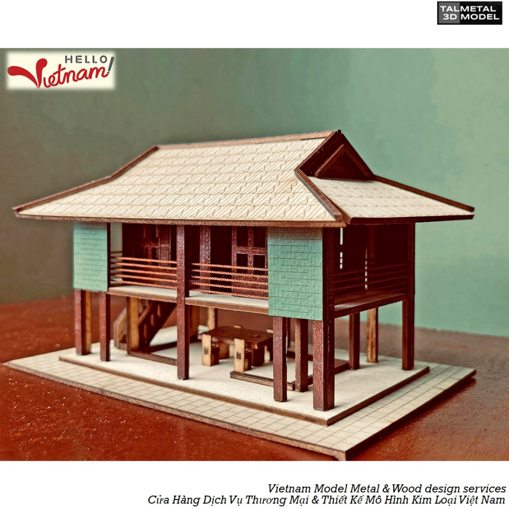 Mô hình lưu niệm Hà Nội - Nhà Sàn Bác Hồ