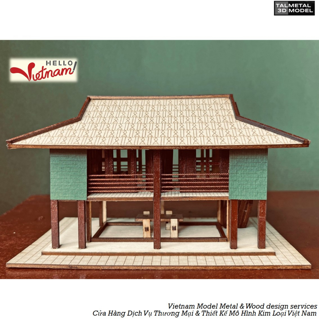 Mô hình lưu niệm Hà Nội - Nhà Sàn Bác Hồ