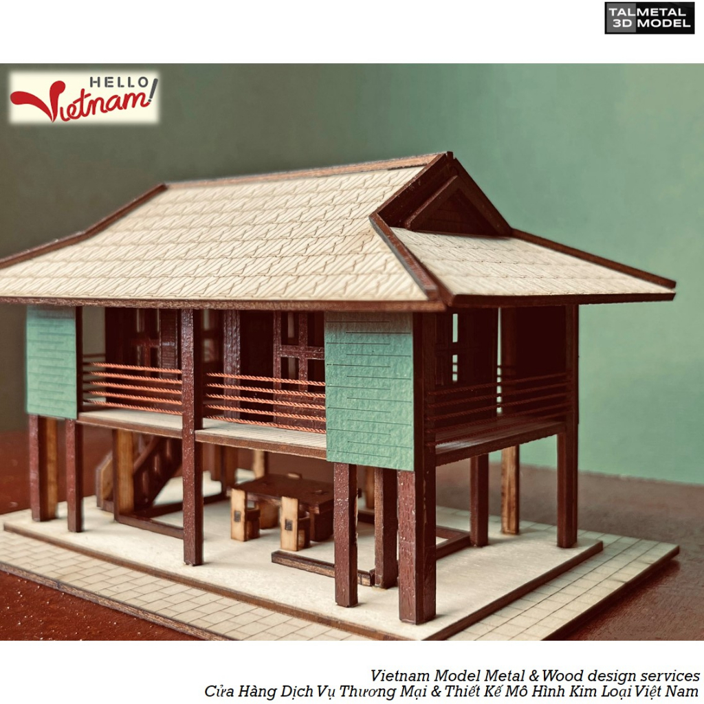 Mô hình lưu niệm Hà Nội - Nhà Sàn Bác Hồ