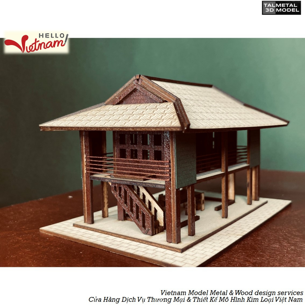 Mô hình lưu niệm Hà Nội - Nhà Sàn Bác Hồ
