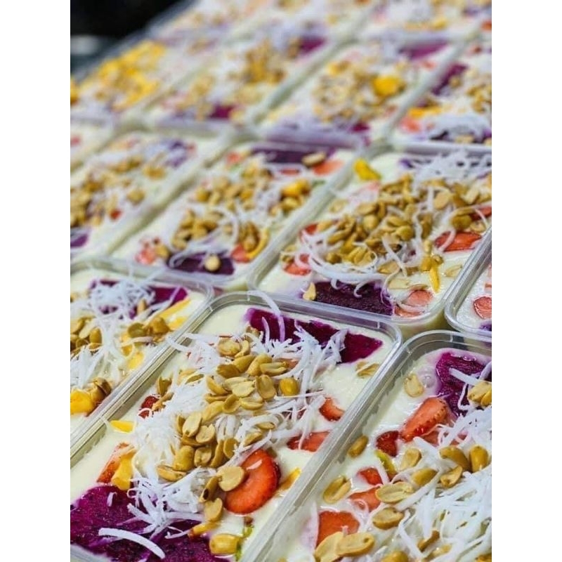 HỘP KEM CHUỐI MIX TRÁI CÂY - HỘP 700G