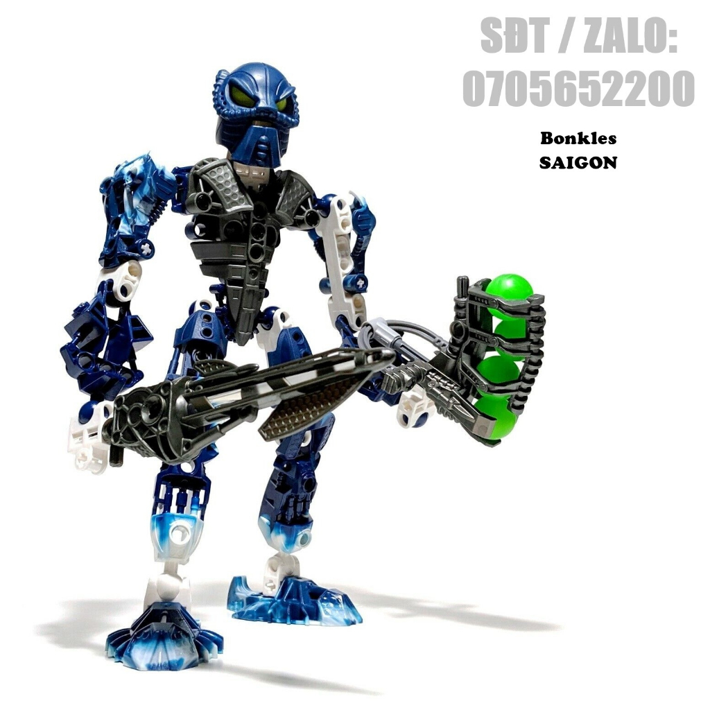 Đồ Chơi Mô Hình Vintage lắp ráp LEGO Bionicle Toa Inika 8728 Hahli Chính Hãng Đan Mạch (2006)