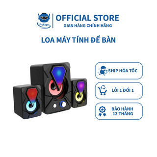 Loa vi tính máy tính mini để bàn led e-1307 bass mạnh loa vi tính cây pc pukigo la07