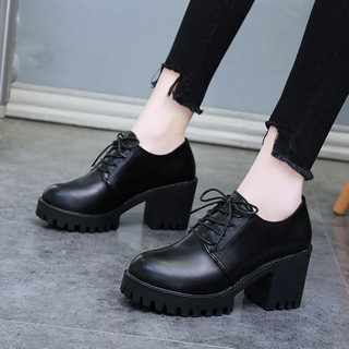 [FREESHIP] giày bốt Oxford đế trụ cá tính - giầy bốt quảng châu- Qlynboots