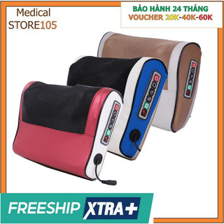 Máy massa cổ vai gáy; gối massage rung xoay hồng ngoại 16 bi beame sa-g38