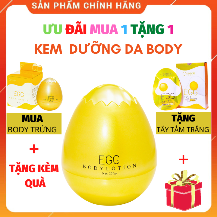 Kem Dưỡng Trắng Da Body Trứng Vàng Dưỡng Da Chống Nắng Như Sữa Dưỡng Trắng Da Toàn Thân