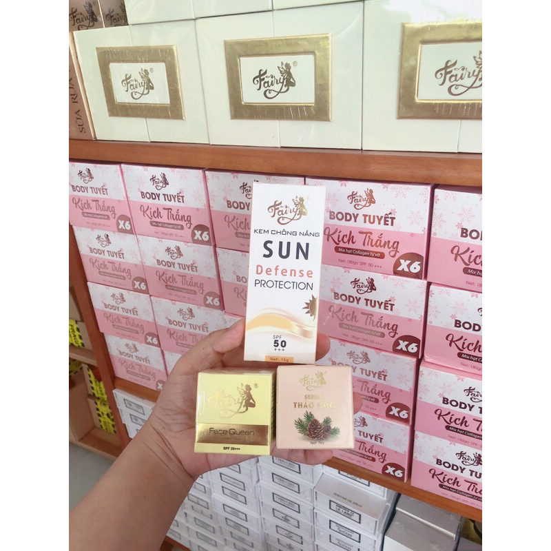 Combo Face Queen mini - Serum Thảo Mộc mini - Chống Nắng mini