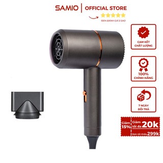 Máy sấy tóc mini hai chiều samio - máy sấy tạo kiểu ion âm chống khô tóc