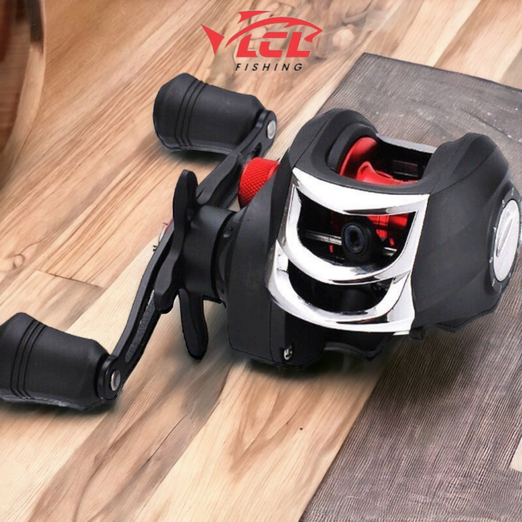 Máy Câu Ngang Black Red, Máy Câu Lure Tay Trái Và Tay Phải