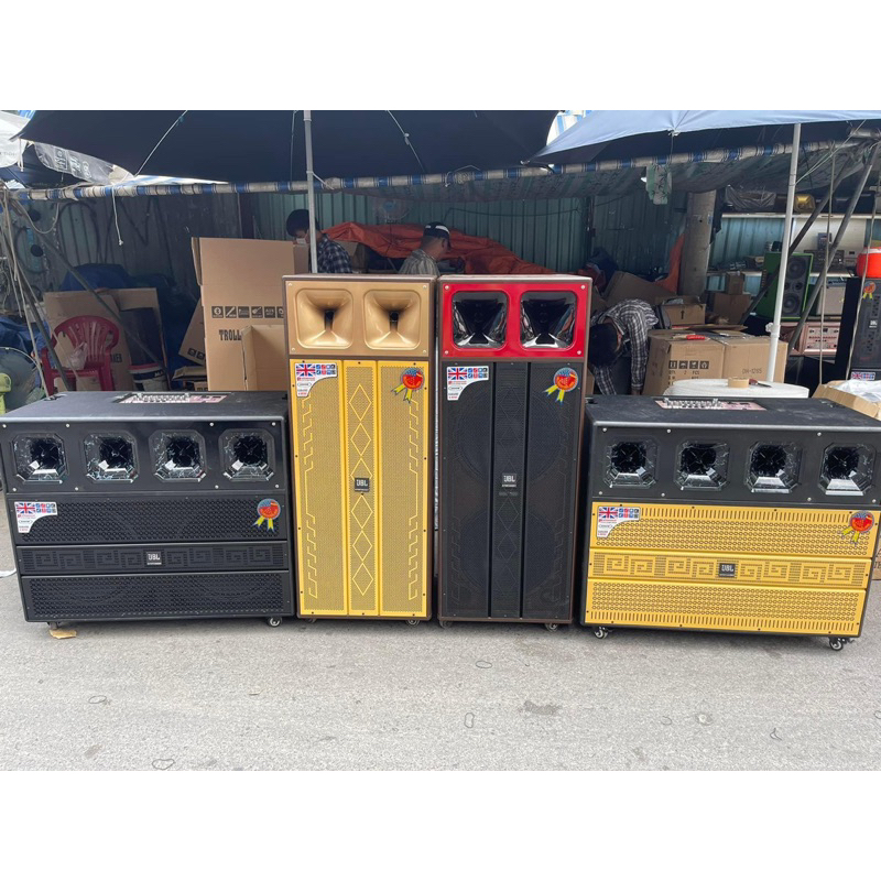 VỎ THÙNG LOA KÉO 4 TẤC ĐÔI 2 BASS 2 TREBLE