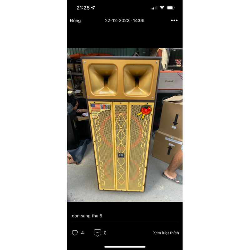 VỎ THÙNG LOA KÉO 4 TẤC ĐÔI 2 BASS 2 TREBLE