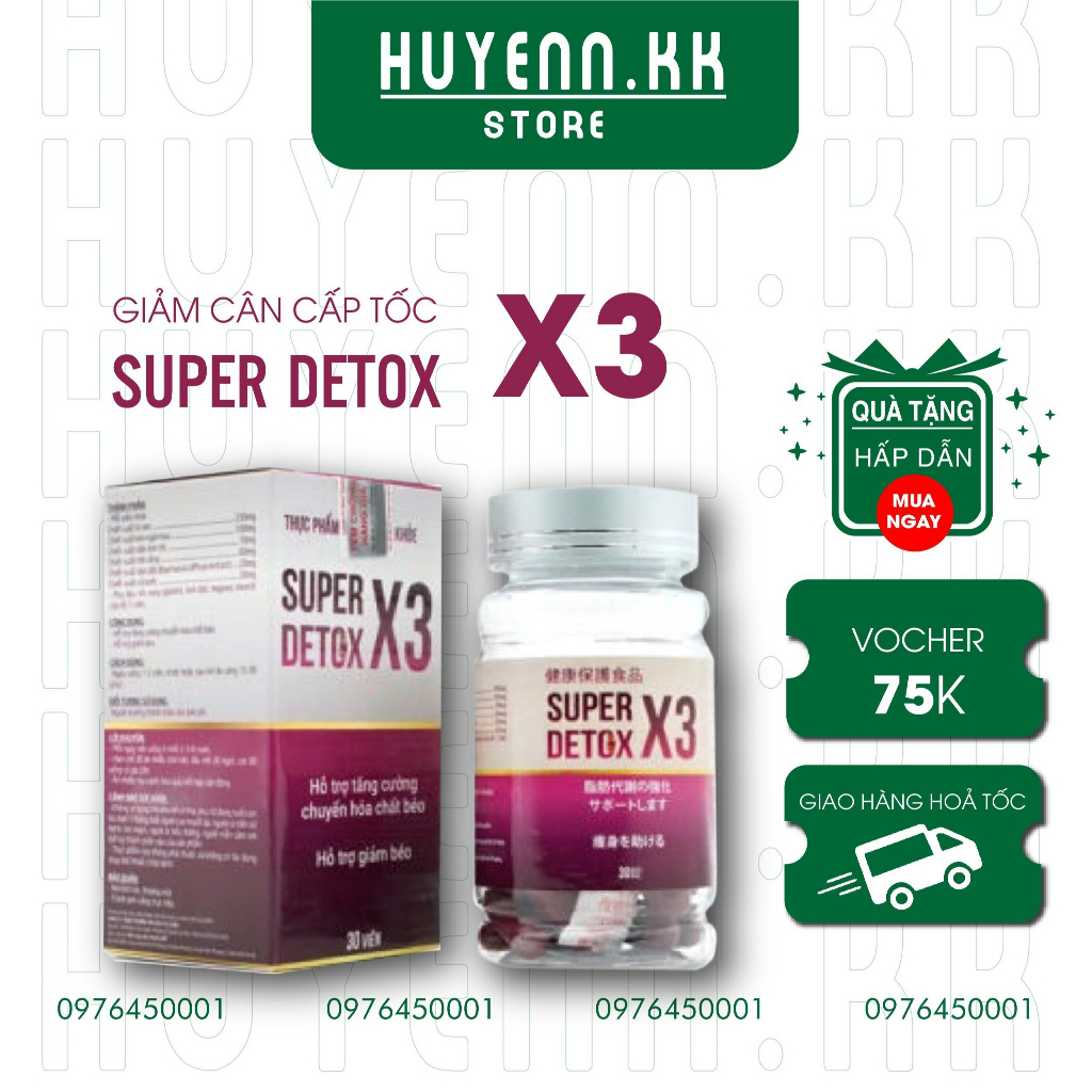 Giảm cân nhanh X3 Ngân 98 dành cho cơ địa khó giảm
