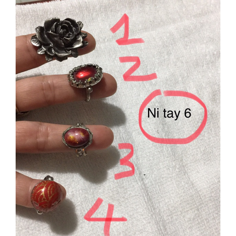 Trang sức si nhật.NHẪN NAM NỮ ĐỒNG GIÁ 50k ms T