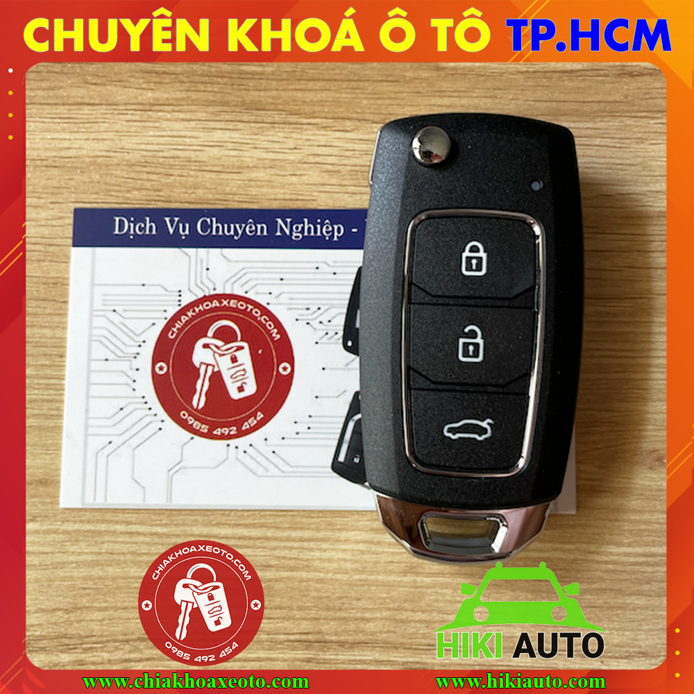 Chìa khoá remote gập Ford Everest 2007-2015, Chìa khoá gập tiện lợi và tặng móc khoá siều bền