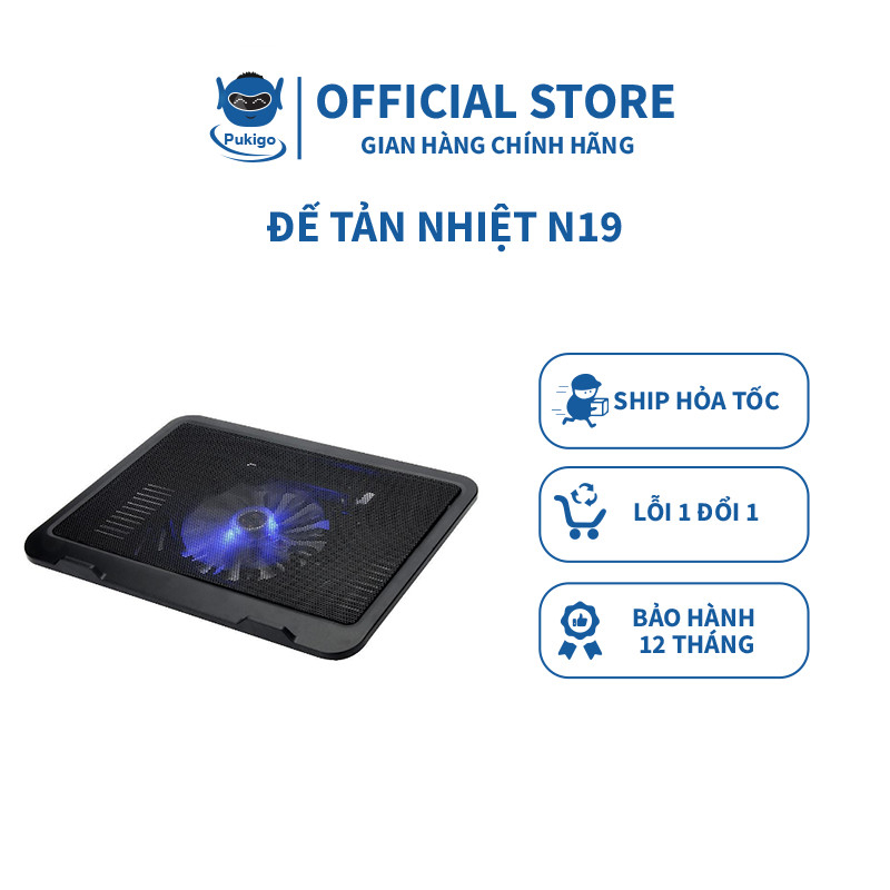 Đế tản nhiệt laptop máy tính macbook 14 inch 15 6 inch 17 inch PUKIGO N19