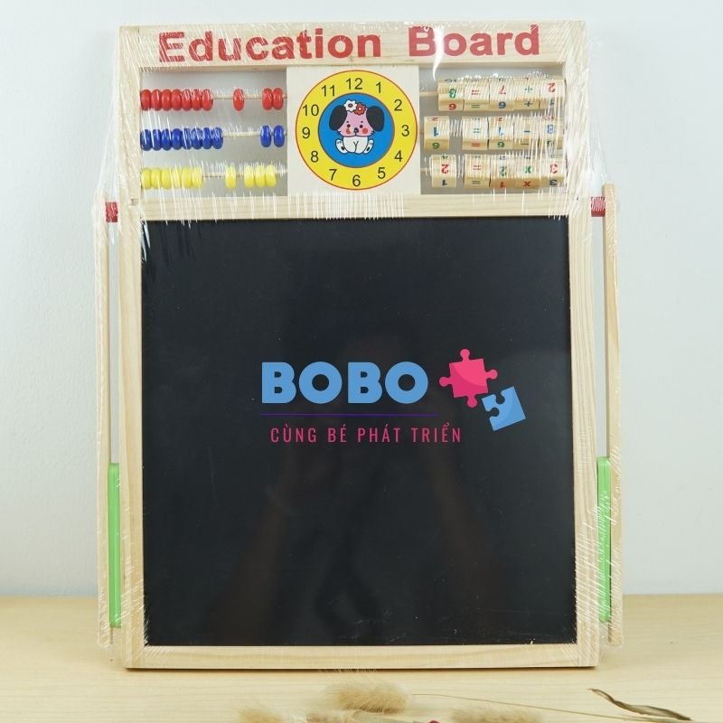 Bảng Từ Ghép Nam Châm Chữ Và Số - Bảng Edu Ghép Gỗ Hai Mặt Thông Minh - Đồ Chơi Cho Bé Học Tư Duy Thông Minh