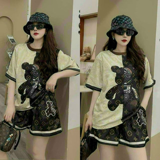 sét bộ short phối 3D