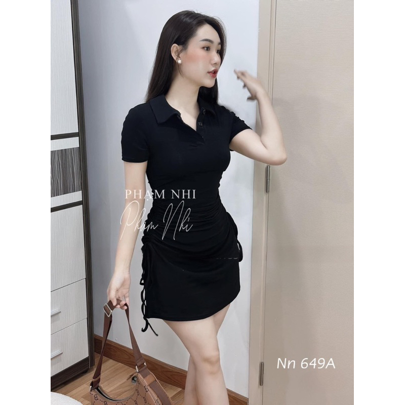 Váy Rút Eo Cổ Đức Dáng Ngắn Siêu Xinh