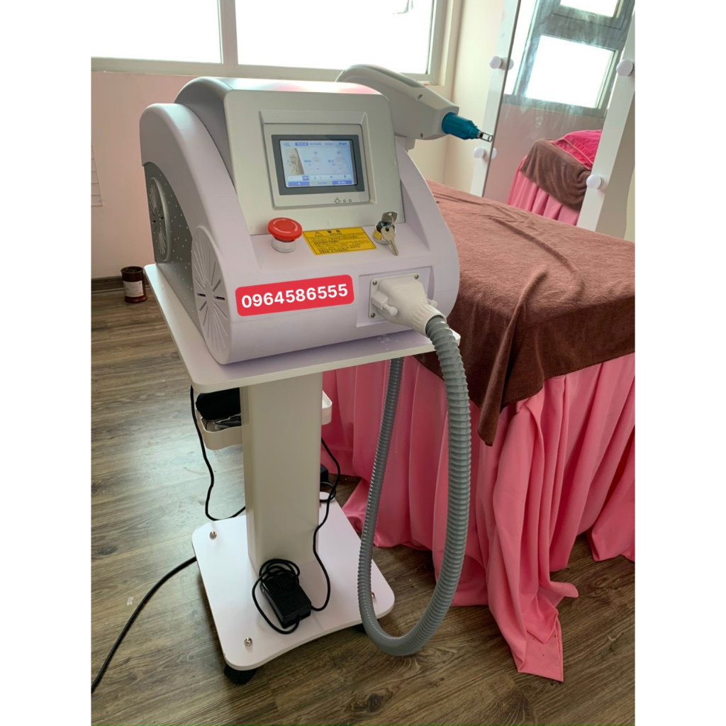 Máy Xoá Xăm Laser . Máy Laser Xoá Xăm Hút Mực Lông Mày Băn N ám , Tàn Nhang . Máy Laser Mini