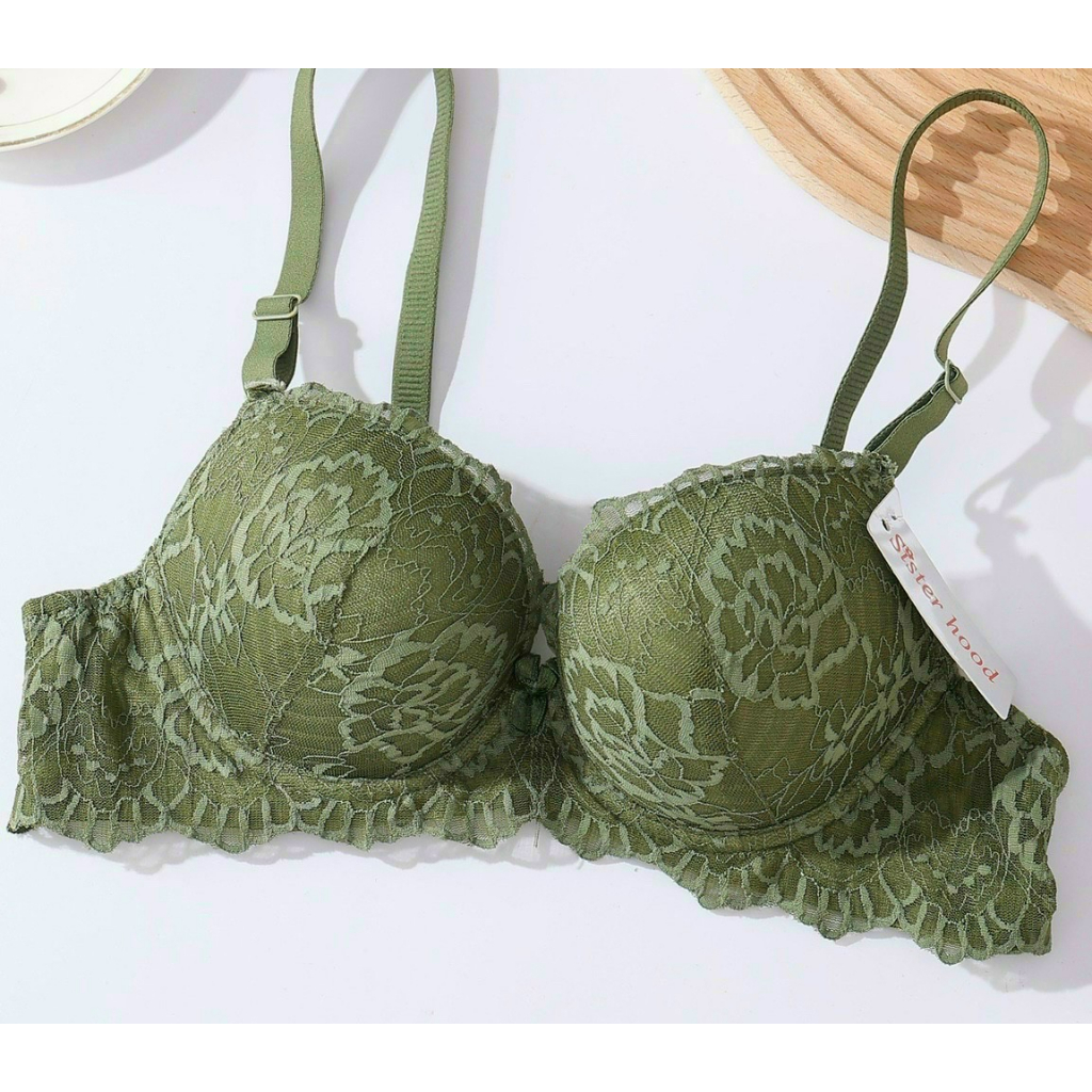 Áo lót ren thái siêu nâng độn dày 6cm dành cho ngực nhỏ-áo ngực siêu đẩy nâng ngực tạo khe có gọng, mặc áo dài