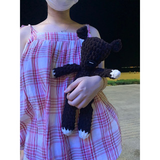 Gấu Teddy Bear Mr Bean bằng len