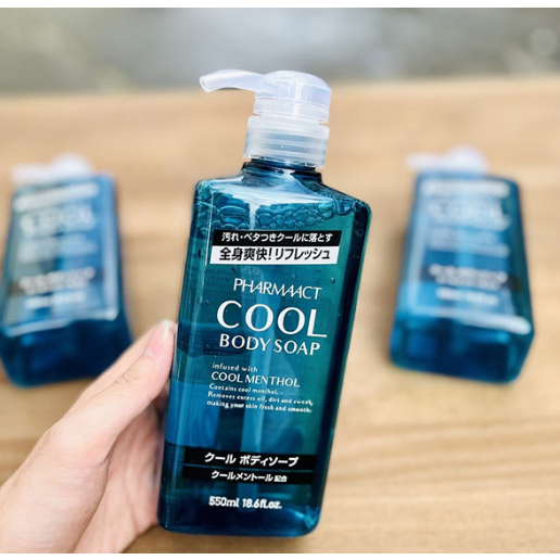 Sữa tắm nam Cool Body Soap Pharmaact 550ml - HÀNG NỘI ĐỊA NHẬT