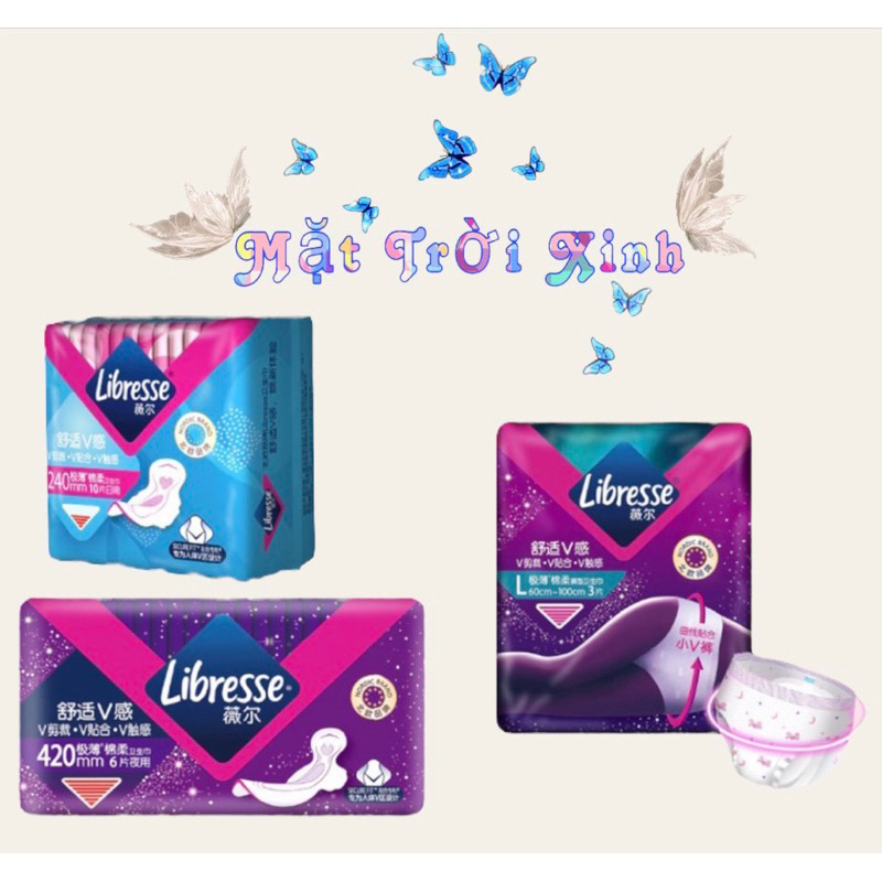 Băng Vệ Sinh Libresse Dì Weier Cotton Siêu Mỏng Quần Nhỏ Hình Chữ V Loại Quần 3 Mảnh - Lan Anh Beauty And Spa