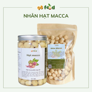 Nhân hạt macca, Hạt macca tách vỏ đã sấy