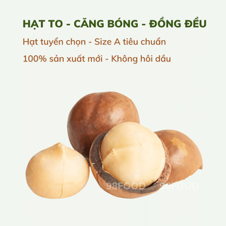 Nhân hạt macca, Hạt macca tách vỏ đã sấy
