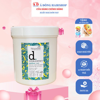 [+Tặng mũ trùm] HẤP DẦU NOUVELLE KERATIN DƯỢC THẢO DƯỠNG PHỤC HỒI TÓC HƯ NUTRITIVE MASK 1000ml