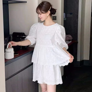 Set áo babydoll + quần short cạp chun Freesize