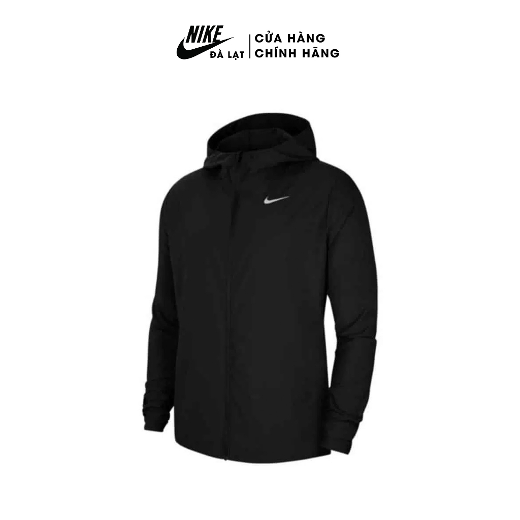 Áo khoác thể thao màu đen Nike Run Stripe Jacket CU5354-010