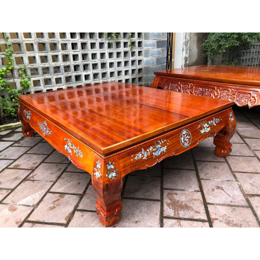 Sập trơn chân quỳ gỗ tràm -Ly văng gỗ tràm 1m4 x 2m- 1m6 x2m (FREESHIP 60 KM )