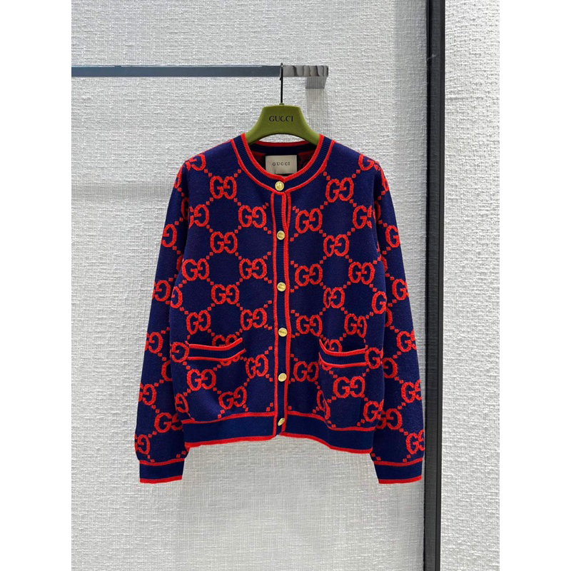 Áo cardigan, áo khoác len cổ tròn GC Gucci cao cấp 2023