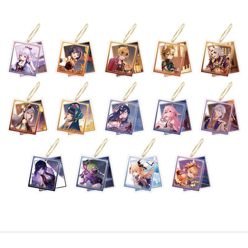 Genshin Impact-Keychain/Keyring 2 mảnh ver 1