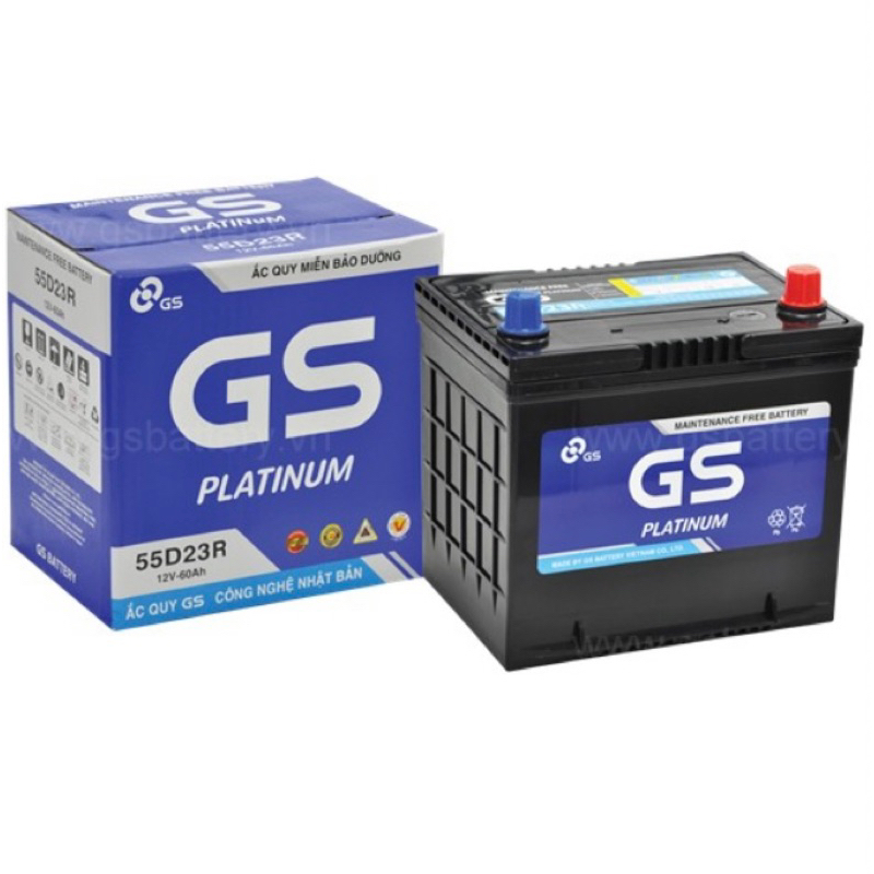 Ắc quy GS 12V 60AH 55D23L